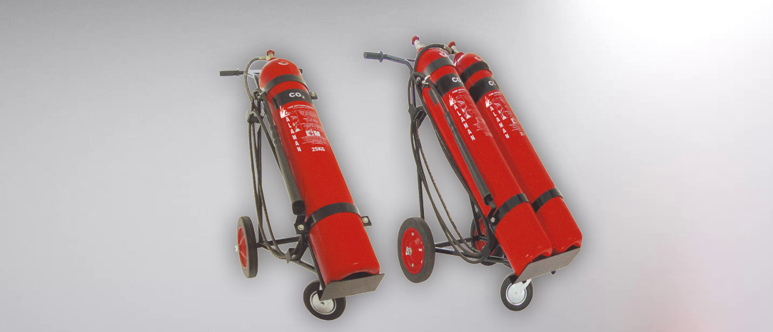 Co2 extinguisher Trolly